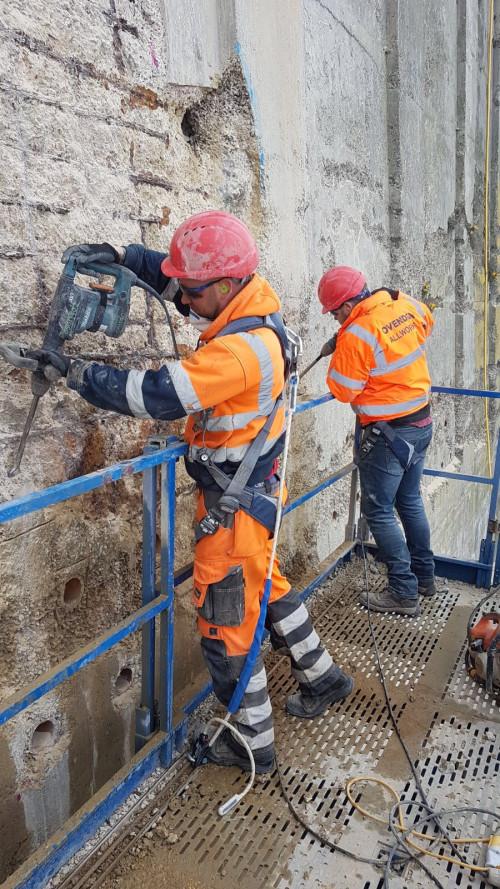 CLIFF FACING CONCRETE REPAIRS